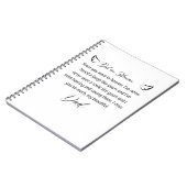 Letter to my dad in heaven notizblock (Linke Seite)