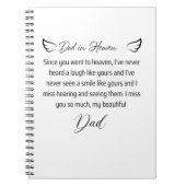 Letter to my dad in heaven notizblock (Vorderseite)