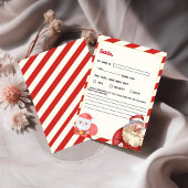 Letter To santa Kids Christmas Wunschkarte Einladung