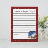 Letter to Three Wise Men Red + Coloring Page (Stehend Vorderseite)