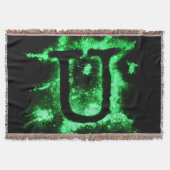 Letter U Green Hauptstadt Alphabet Decke (Vorderseite)