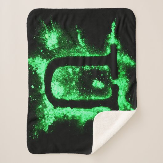 Letter U Green Hauptstadt Alphabet Sherpadecke (Vorderseite)