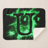 Letter U Green Hauptstadt Alphabet Sherpadecke (Vorderseite (Horizontal))