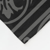 Letter U Medieval Monogram Art Nouveau Fleecedecke (Ecke)