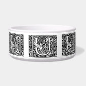 Letter U Medieval Monogram Art Nouveau Napf (Rechts)