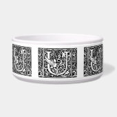 Letter U Medieval Monogram Art Nouveau Napf (Vorderseite)