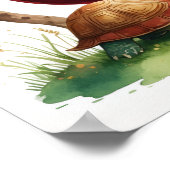 Letter U Turtle Fairy Poster - Alphabet Art (Ecke)