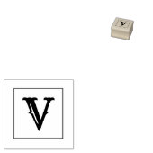 Letter V 1 Inch-Briefmarke Gummistempel (Stempel)