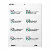 Letter V Monogramm (Vorne)