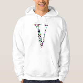 Letter V Monogramm Hoodie