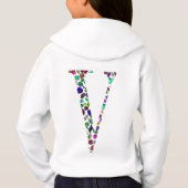 Letter V Monogramm Hoodie (Rückseite)