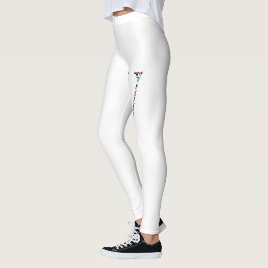 Letter V Monogramm Leggings (Links)