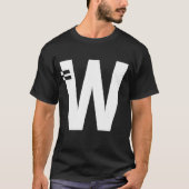 Letter W Alphabet Initial Monogram T-Shirt (Vorderseite)