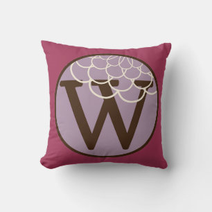 Letter W Alphabet Kissen im Weinkeller Farbe