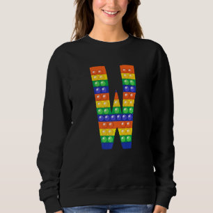 Letter W Hauptstadt Alphabet Fidget Pop Es passt a Sweatshirt