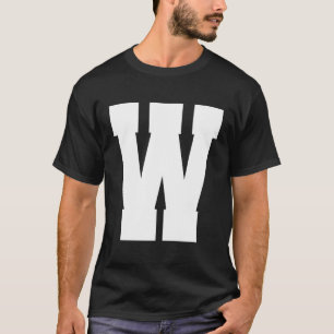 Letter W Hauptstadt Alphabet T-Shirt