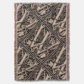 Letter W Mittelalterliche Monogram Art Nouveau Decke (Vorderseite Vertikal)