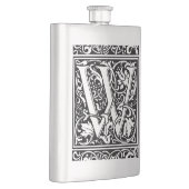 Letter W Mittelalterliche Monogram Art Nouveau Flachmann (Rechts)