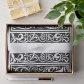 Letter W Mittelalterliche Monogram Art Nouveau Seidenpapier (Geschenk)