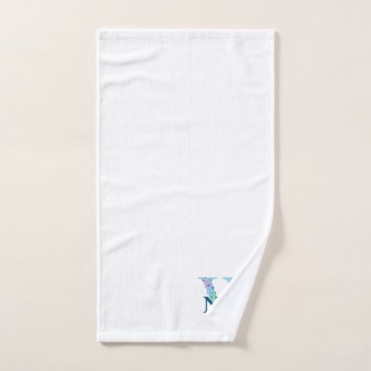 Letter W Monogram Initial Bath Gift Set (Handtuch)