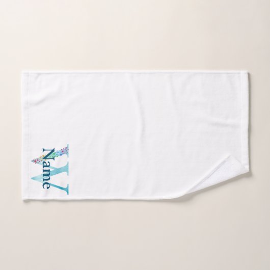 Letter W Monogram Initial Bath Gift Set (Handtuch)