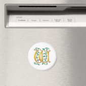 Letter W Monogram Magnet (In Situ (Geschirrspüler))