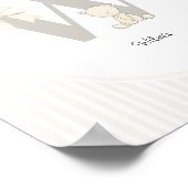 Letter W Nursery Wall Art - Custom Baby Name Print Poster (Ecke)