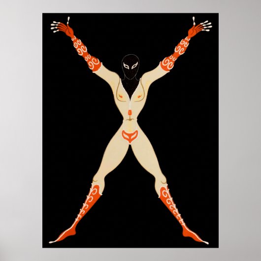 Letter X aus der Alphabet Suite, 1976 Poster (Vorne)