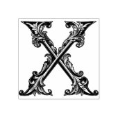 Letter X Briefmarke aus Holz Gummistempel (Prägung)