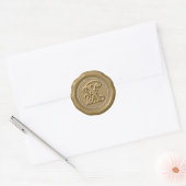 *~* Letter X Diamond Circle GOLD Wax Siegel Sticke Runder Aufkleber (Umschlag)