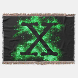 Letter X Green Hauptstadt Alphabet Decke