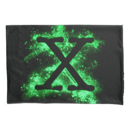 Letter X Green Hauptstadt Alphabet Kissenbezug