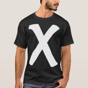 Letter X Hauptstadt Alphabet Monogram Initial Hall T-Shirt