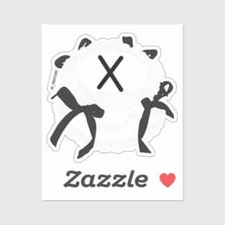 Letter X Initial Black And White Bow Vintage Cake Aufkleber