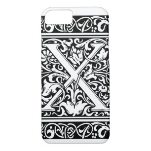 Letter X Mittelalterliche Monogram Art Nouveau Case-Mate iPhone Hülle