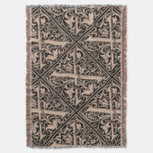 Letter X Mittelalterliche Monogram Art Nouveau Decke (Vorderseite Vertikal)