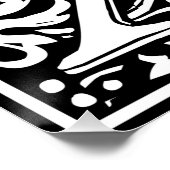 Letter X Mittelalterliche Monogram Art Nouveau Poster (Ecke)