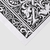 Letter X Mittelalterliche Monogram Art Nouveau Seidenpapier (Ausschnitt)