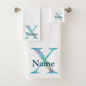 Letter X Monogram Initial Bath Gift Set (Insitu)