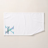 Letter X Monogram Initial Bath Gift Set (Handtuch)