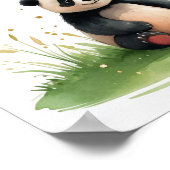 Letter X Panda Fairy Poster - Chinese Alphabet Art (Ecke)