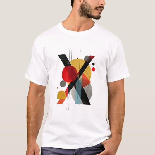 Letter X – Swiss-Modern Geometric Monogram T-Shirt (Vorderseite)