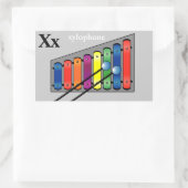 Letter X Xylophon Stickers (Tasche)