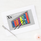 Letter X Xylophon Stickers (Umschlag)