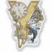 Letter Y Birthday Anpassungsaufkleber Aufkleber (Vorderseite)