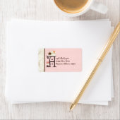 Letter Y Cupcake Business Address Mailing Labels Adressaufkleber (Insitu)