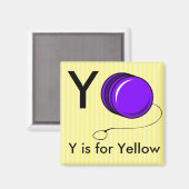 "Letter Y" ist für Yoyo Children's Alphabet Magnet (Vorderseite/Rückseite)