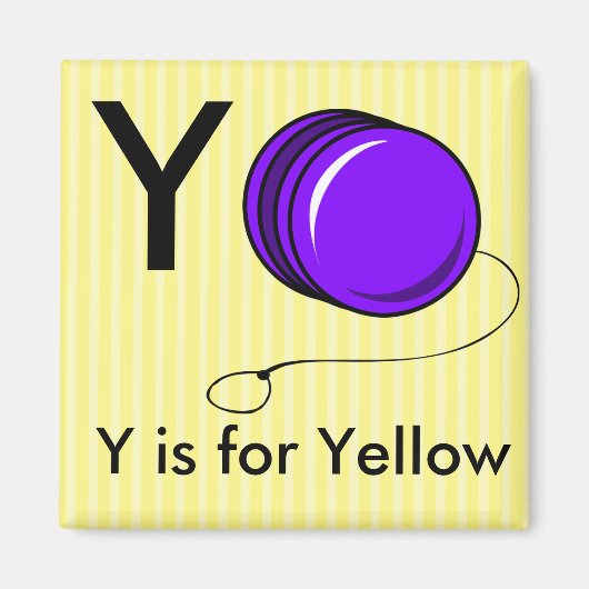 "Letter Y" ist für Yoyo Children's Alphabet Magnet (Vorne)