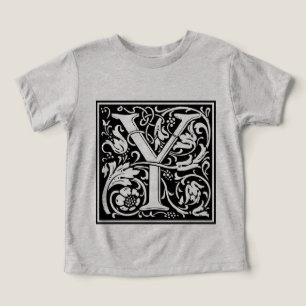 Letter Y Medieval Monogram Art Nouveau