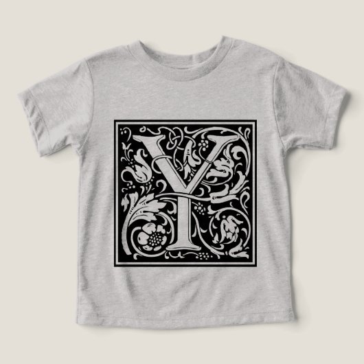 Letter Y Medieval Monogram Art Nouveau (Design Vorderseite)